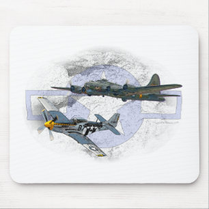 P-51 Mustang-vliegescorte Muismat