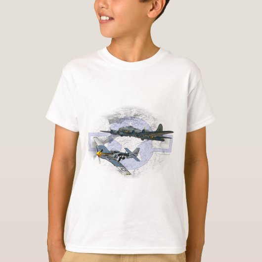 P-51 Mustang-vliegescorte T-shirt (Voorkant)