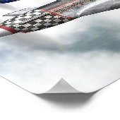 P-51 MUSTANG-VLIEGPOSTER POSTER (Hoek)