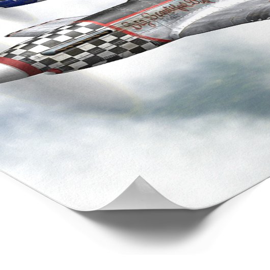 P-51 MUSTANG-VLIEGPOSTER POSTER (Hoek)