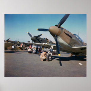 P-51 mustangen poster