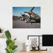 P-51 mustangen poster (Thuiskantoor)