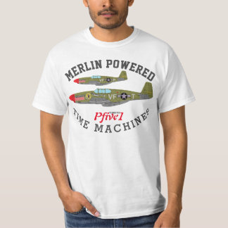 P-51 P-51 "Merlin Powered Time Machines"-T-Shirt T-shirt