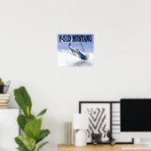 P-51 versus BF109 POSTER (Thuiskantoor)