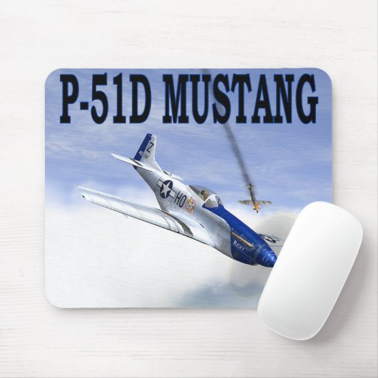 P-51 vs BF109 MOUSEPAD Muismat (Met muis)