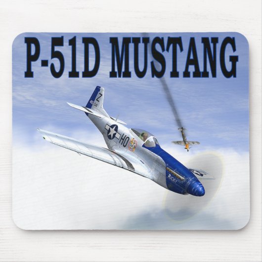 P-51 vs BF109 MOUSEPAD Muismat (Voorkant)