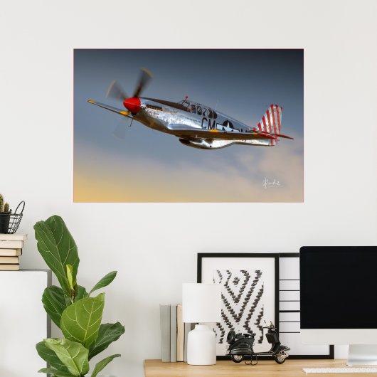 P-51C Mustang Poster (Thuiskantoor)