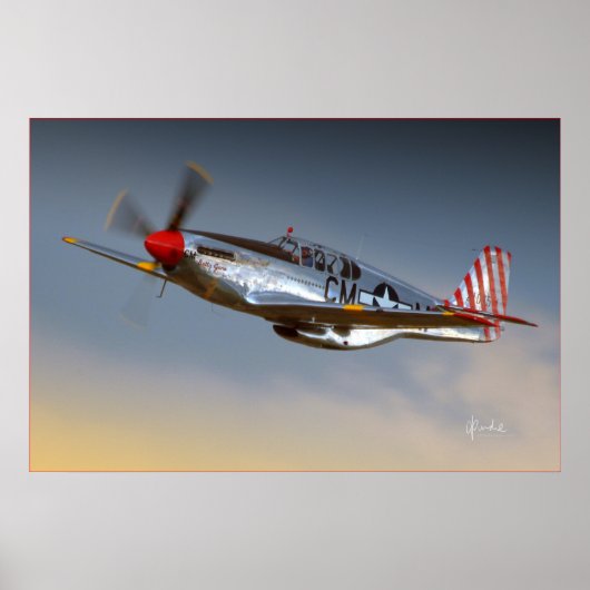 P-51C Mustang Poster (Voorkant)