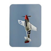 P-51D Mustang Fighter met D-Day-markeringen Magneet (Verticaal)