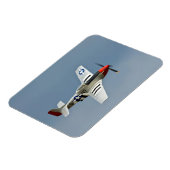P-51D Mustang Fighter met D-Day-markeringen Magneet (Linkerzijde)