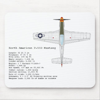 P-51D Mustang mousepad Muismat