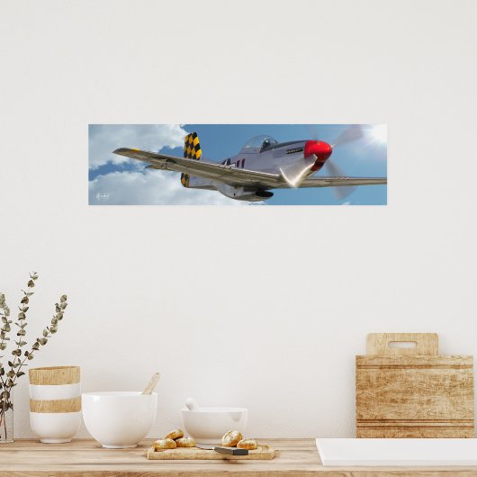 P-51D Mustang Poster (Keuken)