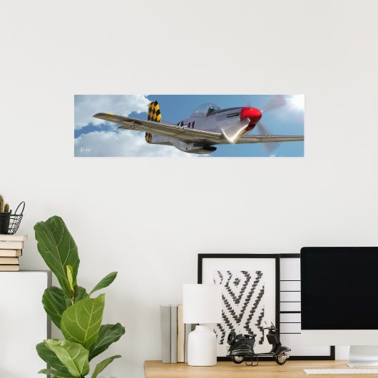P-51D Mustang Poster (Thuiskantoor)