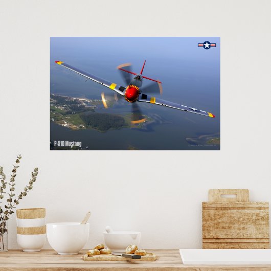 P-51D MUSTANG POSTER (Keuken)