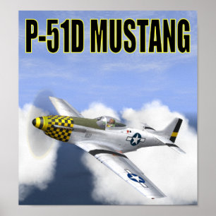 P-51D MUSTANG-POSTER POSTER