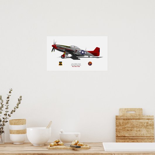 P-51Dtuskegee Poster (Keuken)