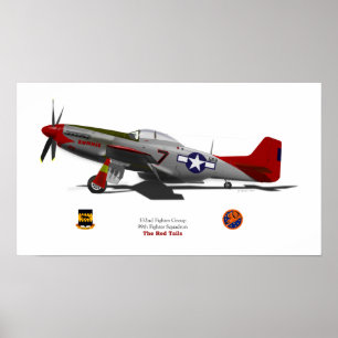 P-51Dtuskegee Poster