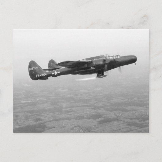 P-61 zwarte weduwe briefkaart (Voorkant)