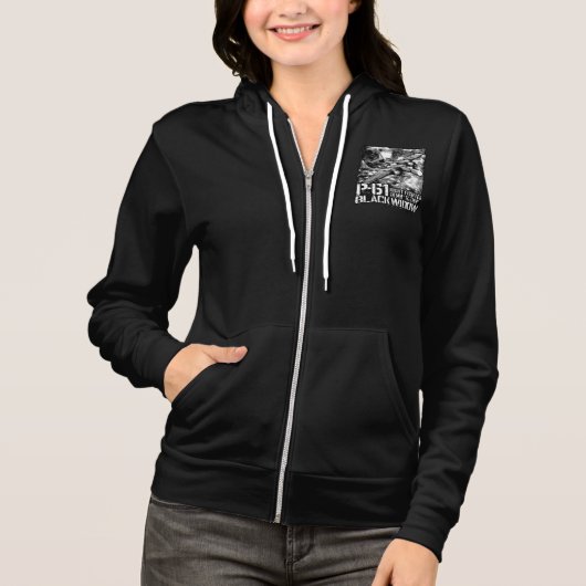 P-61 zwarte weduwe hoodie (Voorkant)