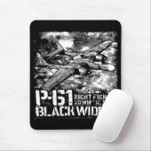 P-61 zwarte weduwe muismat (Met muis)