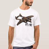 P-61 zwarte weduwe t-shirt (Voorkant)