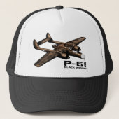 P-61 zwarte weduwe trucker pet (Voorkant)
