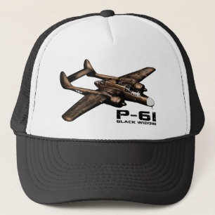 P-61 zwarte weduwe trucker pet