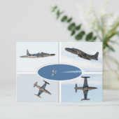 P-80 Shooting Star 5 Plane Set Kaart (Staand voorkant)