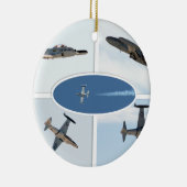 P-80 Shooting Star 5 Plane Set Keramisch Ornament (Rechts)