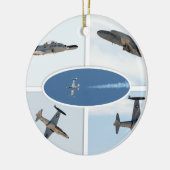 P-80 Shooting Star 5 Plane Set Keramisch Ornament (Links)