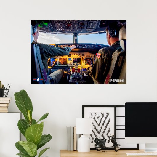 P-8 POSEIDON COCKPIT POSTER (Thuiskantoor)