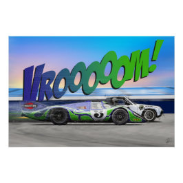 P 917 Hippie Car vs P 914/6 Perfect Poster