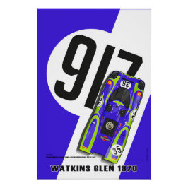 P 917 Larrousse-Lennep Watkins Glen 1970 Perfect Poster