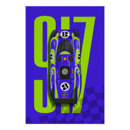 P 917LH Hippie Car Top Tribute Perfect Poster