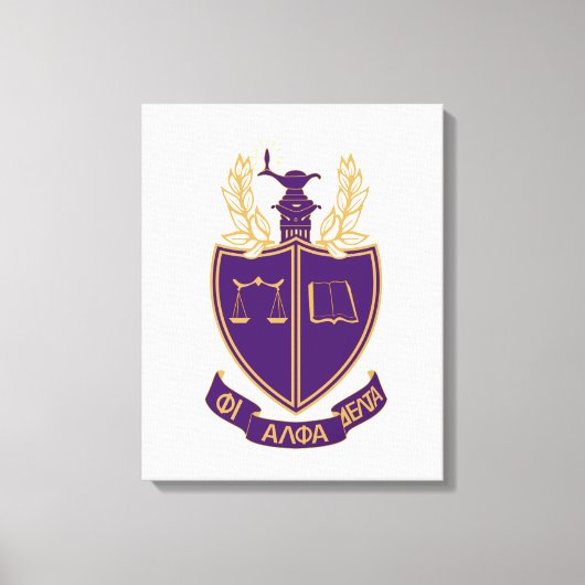 P.A.D. Wapenschild Canvas Afdruk (Voorkant)