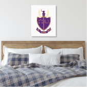 P.A.D. Wapenschild Canvas Afdruk (Insitu (Slaapkamer))