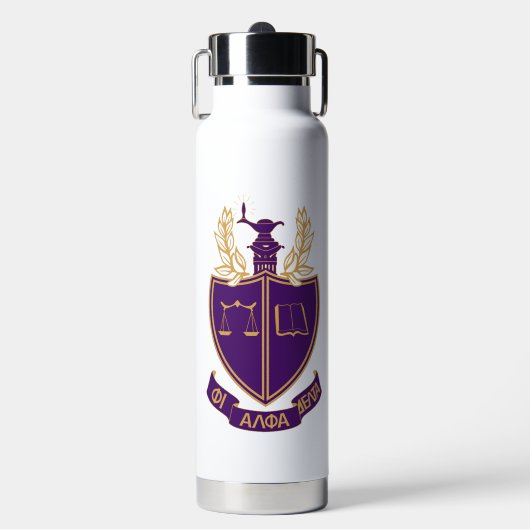 P.A.D. Wapenschild Waterfles (Voorkant)