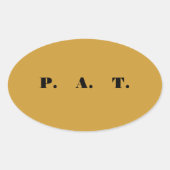 P.A.T. Sticker (Voorkant)