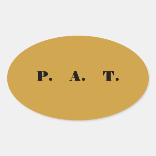 P.A.T. Sticker (Voorkant)
