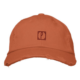 P Alfabet Rustieke Outdoor Essentiële Monogram-Hoe Geborduurde Pet