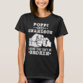 P And Grandson A Bond That Cant Be Broken Grandpa T-shirt (Voorkant)