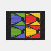 P Art Antarctic Animal Lover Zoo Keeper Gift Cute Fleece Deken (Voorkant (Horizontaal))