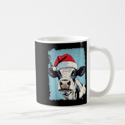 P Art Colorful Cow Christmas  Koffiemok (Rechts)