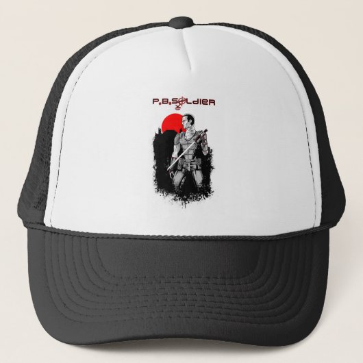 P.B.Soldaat Trucker Pet (Voorkant)