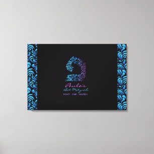 P Betaal Hebreeuwse Letter Bat Mitzvah Inlogbord Canvas Afdruk