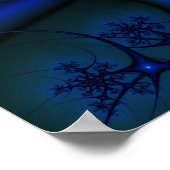 P-blauw Poster (Hoek)