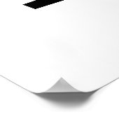 P botanisch monogram. Letter-initiaal met pinda's Poster (Hoek)