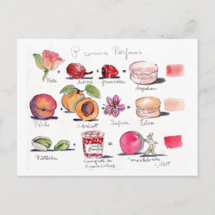 P comme Parfum Macaron Briefkaart