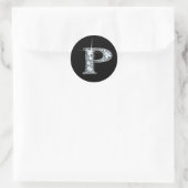 "P" Diamond Bling Sticker (Tas)