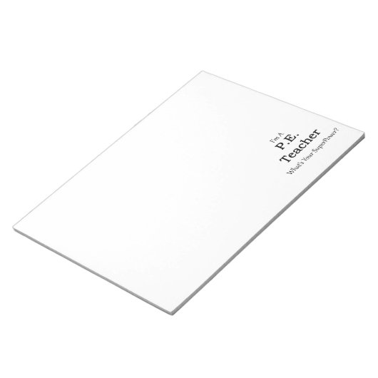 P.E. Docent Notitieblok (Schuin)